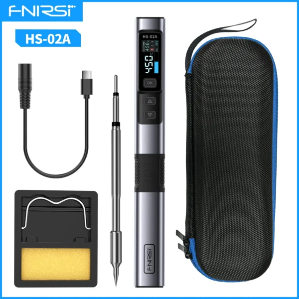 FNIRSI HS-02A Portable Soldering Iron PD 100W Portable