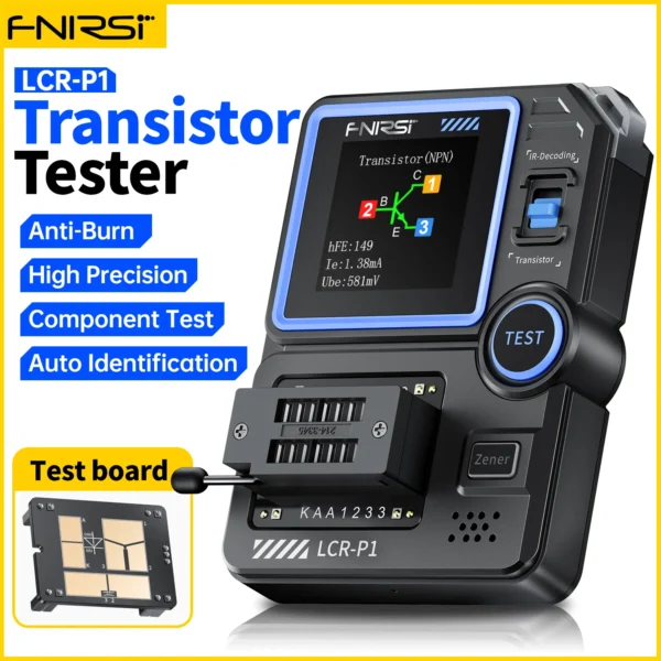FNIRSI LCR-P1 Transistor Mosfet Capacitor Tester FNIRSI LCR-P1 Transistor Mosfet Capacitor Tester