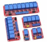 1 2 4 8 Channel 12V Relay Module Board Shield with Optocoupler Support High and Low Level Trigger Size