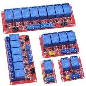 1 2 4 8 Channel 12V Relay Module Board Shield with Optocoupler Support High and Low Level Trigger Size