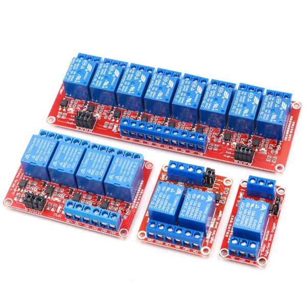 1 2 4 8 Channel 5V Relay Module Board Shield with Optocoupler Support High and Low Level Trigger other view