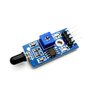 LM393 4 Pin IR Flame Detection Sensor Module Fire Detector Infrared Receiver Module for Arduino