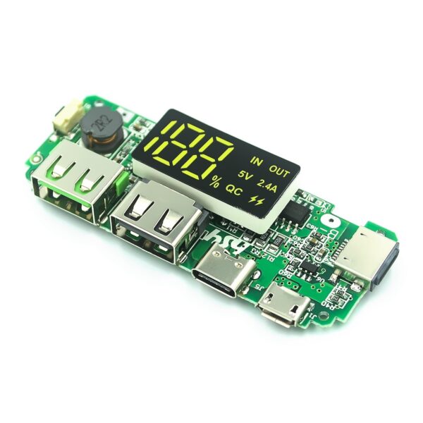 Dual USB 5V 2.4A MicroType C USB Mobile Power Bank 18650 Charging Module Lithium Battery Charger Boar