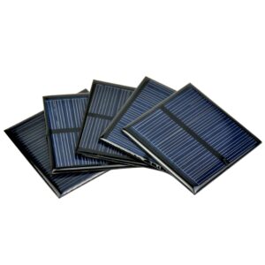 5x 5.5V 80mA Polycrystalline Solar Panel 6060mm Mini Solar Cell