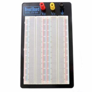 ZY-204 1660 Points Solderless Breadboard: a versatile and spacious prototyping tool for electronics enthusiasts. With labelled rows and columns, and durable construction, this solderless breadboard simplifies circuit assembly, experimentation, and testing. Its convenient features, such as binding posts and adhesive backing, make it an ideal choice for a wide range of projects. Unleash your creativity and bring your electronic circuits to life with the ZY-204 breadboard.