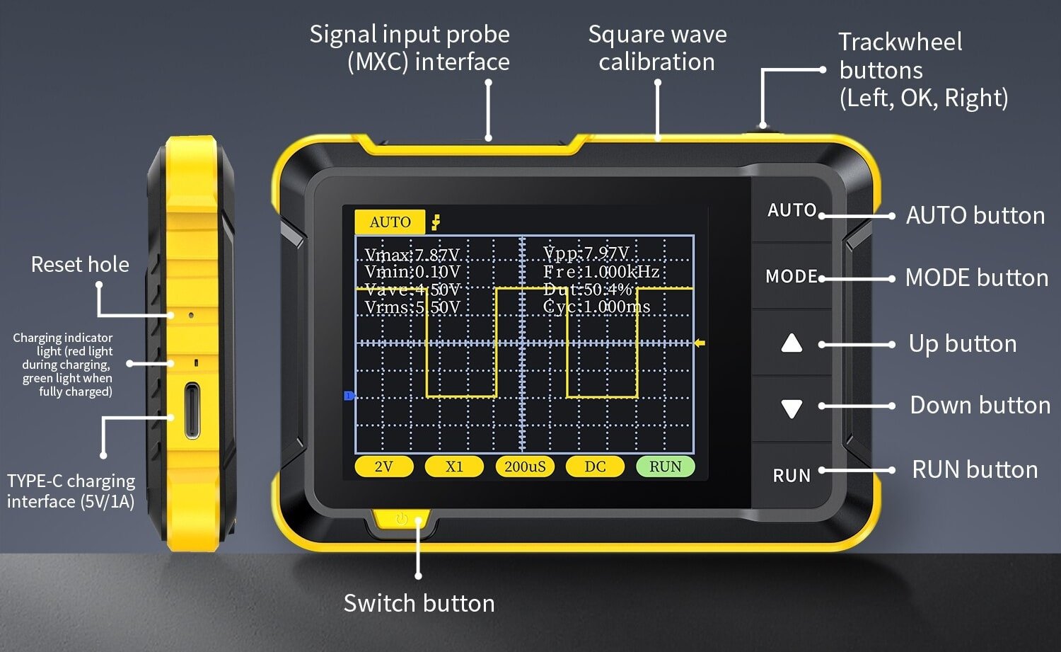 Fnirsi Dso Mini Handheld Digital Oscilloscope Kunkune