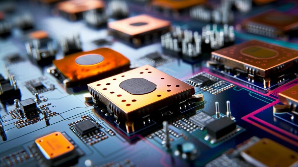 Electronic components in various industries