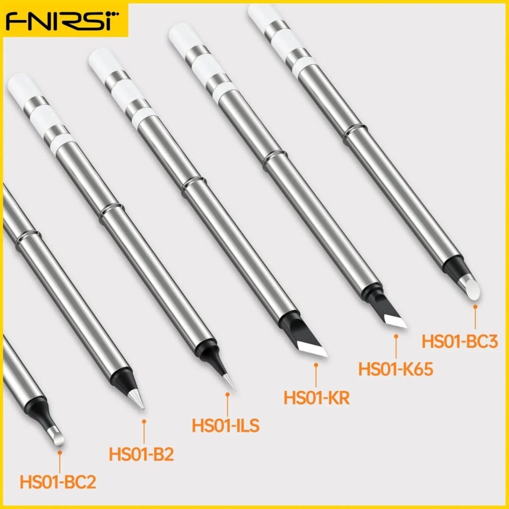 FNIRSI HS 01 Electric Soldering Iron PD 65W Adjustable Constant 5tip