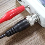 Oscilloscope Test Probe Male Plug BNC Q9 To Dual Alligator Clip to device