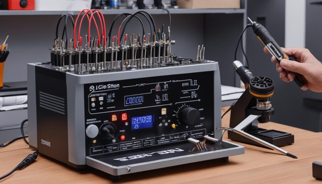 Soldering station with temperature regulation for complex projects