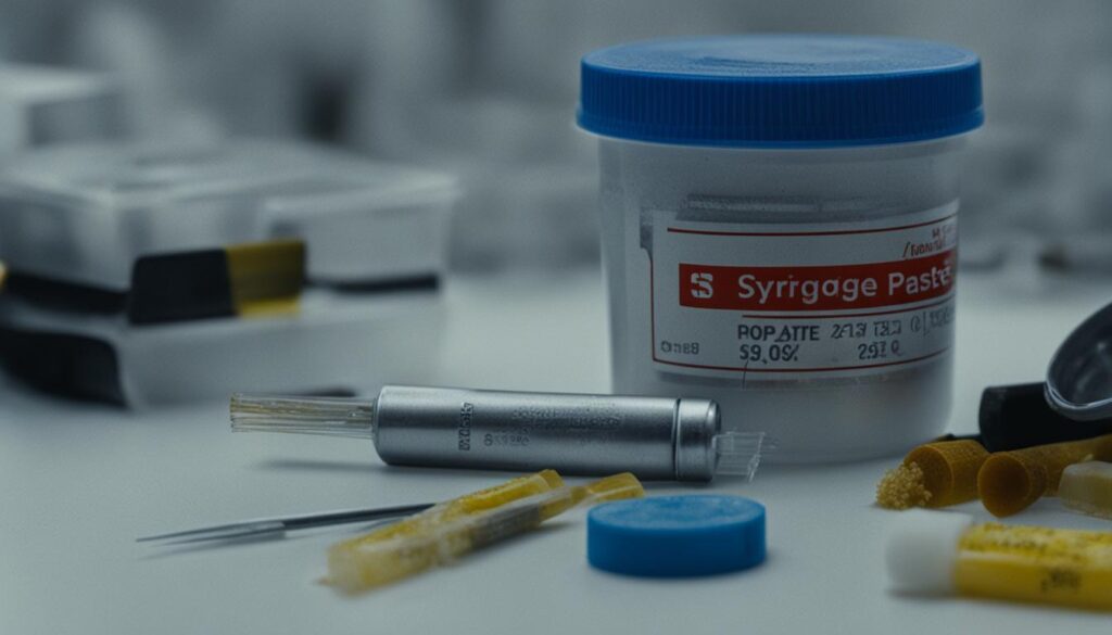 Storing Syringes to Prevent Solder Drying