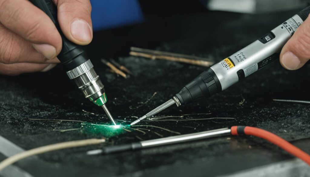 safety rules with soldering irons