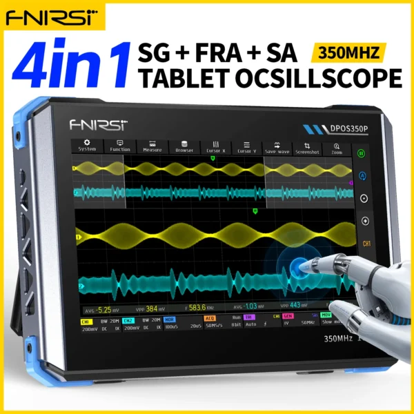 FNIRSI DPOS350P Tablet Oscilloscope 4 in 1 Multimeter FNIRSI DPOS350P Tablet Oscilloscope 4 in 1 Multimeter