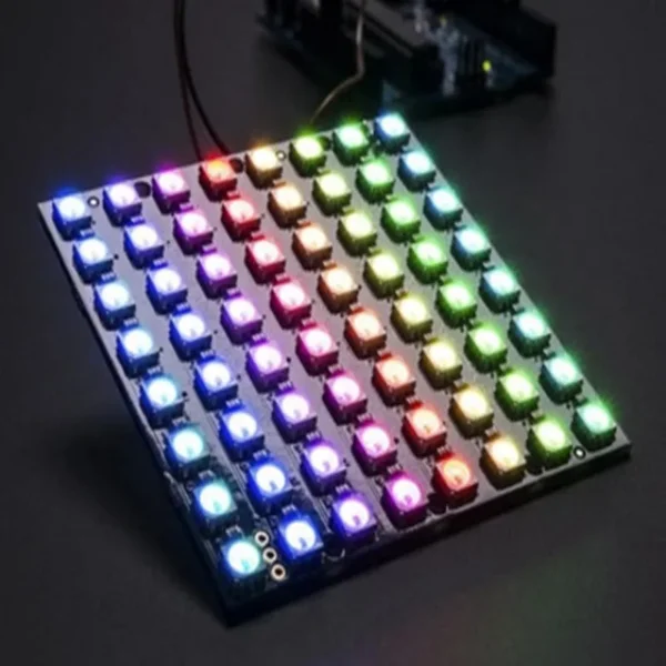 WS2812 LED 5050 RGB 8x8 LED Matrix for Arduino Brand New WS2812B 8*8 64-Bit Full Color 5050 RGB LED Lamp Panel Light 3