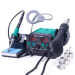 YIHUA 938BD-II 740W Digital Soldering Station Hot Air Rework + LED
