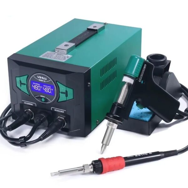 YIHUA 948D-III 2-in-1 Soldering Desoldering Station with Vacuum Pump, ESD Safe PCB Repair Rework Tool YIHUA 948D-III 2-in-1 Soldering Desoldering Station with Vacuum Pump, ESD Safe PCB Repair Rework Tool