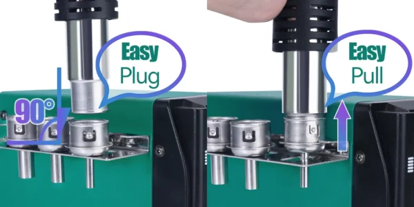 YIHUA-959D Hot Air Rework Station nozzle replace