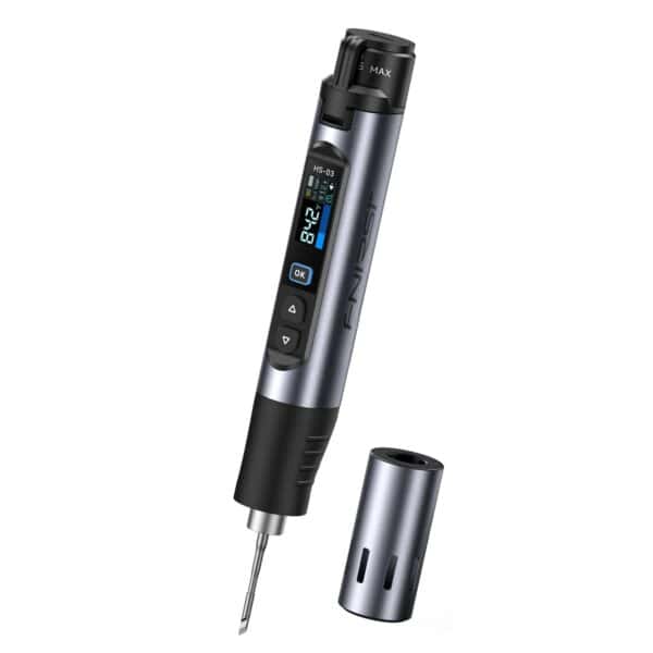 FNIRSI HS-03 cordless soldering iron UK — white background