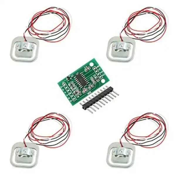 Miniature electronic buzzer kit with circuit board and wires for DIY projects Electronic buzzer kit with circuit board, wires, and components for DIY electronics projects.