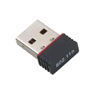 Wireless Wi-Fi USB adapter for improved internet access and network connection.