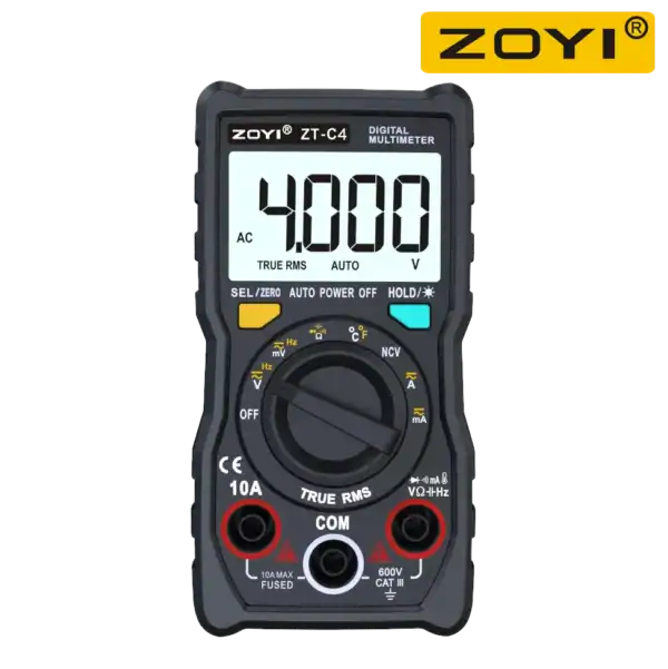 Multimeter for electrical testing and troubleshooting, ideal for electricians and DIY enthusiasts.